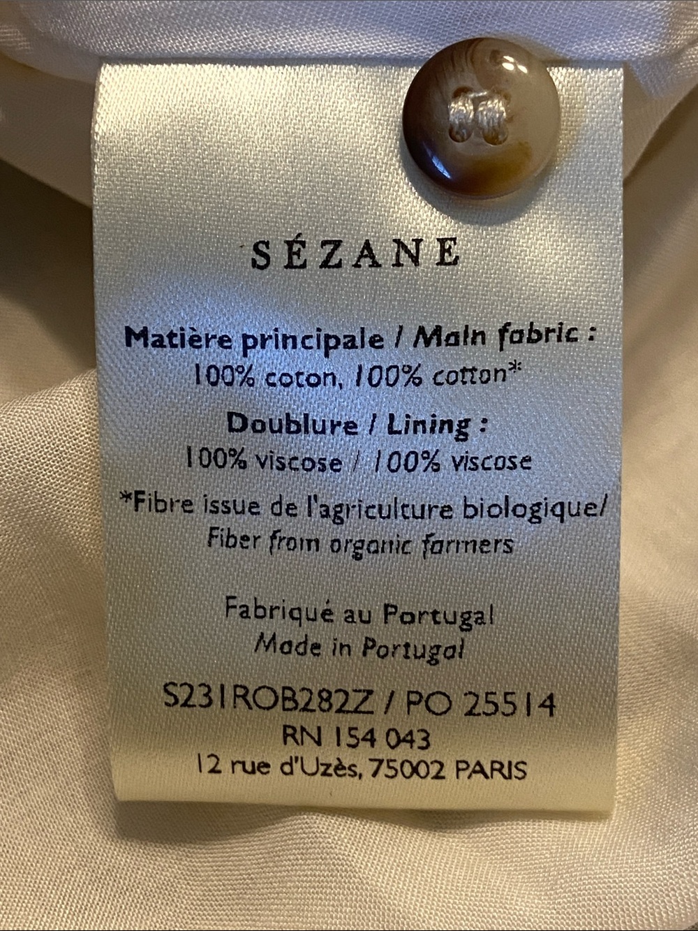Sézane x Farm Rio Hilma Shirt Dress "Floral Mandacaru" print MIDI Size 2 - Picture 11 of 14